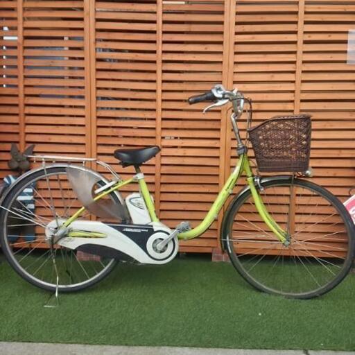 中古　Panasonic　電動自転車　リチウムビビデラックス　イエロー