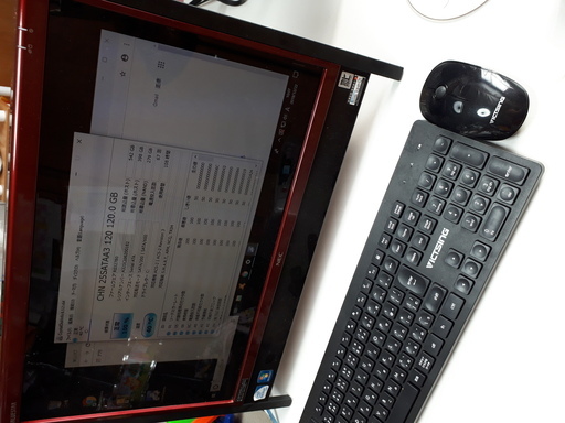 デスクトップパソコン　SSD１２０G