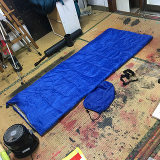 寝袋185x75cm 収納袋と帯付