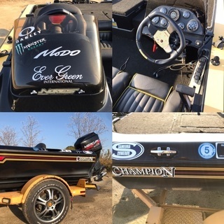 バスボート 売ります championboarts Mercury175 max112km/h 中古艇 