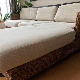 アジアン家具 バリ風L字ソファー