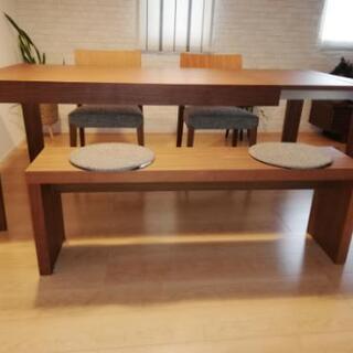 値下げ！高品質のダイニングをお探しの方へ！moda en casa伸長式テーブルセット