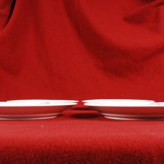 1636 ブルーフルーテッド メガ プレート 22cm 4枚セット ROYAL