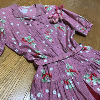PINK HOUSE いちごとお花のワンピース