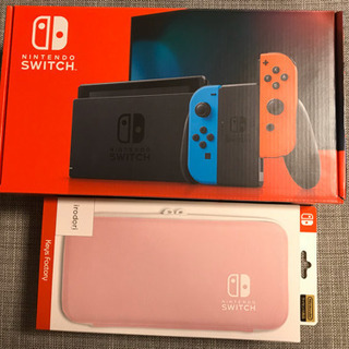 【新型】Nintendo Switch +ハードケース(ケース不...