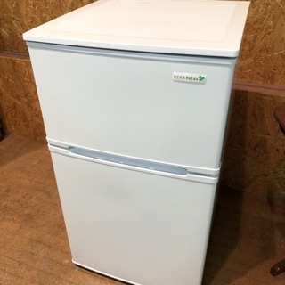 管理KRR113】美品 YAMADA 2017年 YRZ-C09B1 90L 2ドア冷凍冷蔵庫