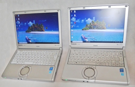 詳しい写真有り　【 ２台セット 】パナソニック レッツノート CF-NX3 Core i3　メモリ ４GB　Windows10 リブレoffice　中古良品