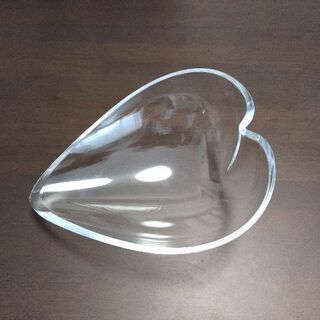 ハート型ガラスオブジェ