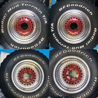 DAS BESTE AUF DER WELT CAMPEAO DO MUNDO15インチホイール　６穴　ＰＣＤ139.7　ＢＦ　Ｇｏｏｄｒｉｃｈタイヤ　オフロード　４本セット