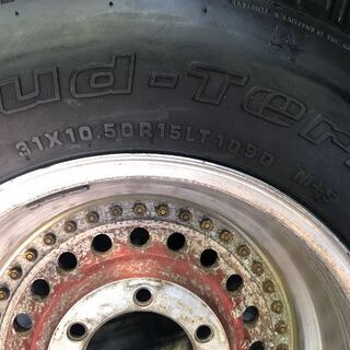 DAS BESTE AUF DER WELT CAMPEAO DO MUNDO15インチホイール　６穴　ＰＣＤ139.7　ＢＦ　Ｇｏｏｄｒｉｃｈタイヤ　オフロード　４本セット