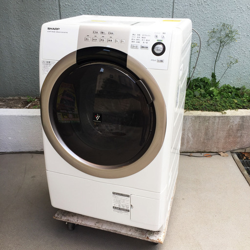 『2年保証』 中古☆SHARP ドラム式洗濯機 コンパクトタイプ ES-S70-WL 洗濯機