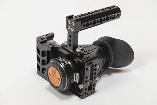 Blackmagic Design Pocket Cinema Camera(BMPCC) 専用SpeedBooster(ニコンG) z-finder 専用Cage付き