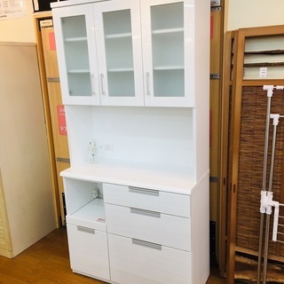 【トレファク鶴ヶ島店】ニトリ 3枚扉レンジボード