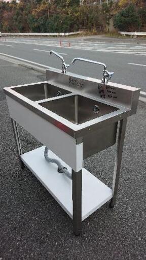 業務用二槽シンクお売りします。(中古品) - その他 