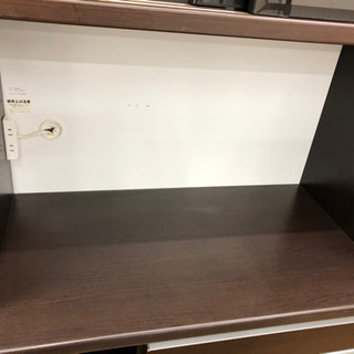 収納家具 【太陽家具で購入】食器棚 レンジボード キッチン収納 （幅90cm）