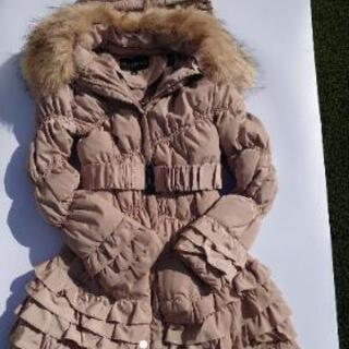 美品サニーモードフリルダウンダウンコートベルトファー付き みい 六本木のコート レディース の中古 古着あげます 譲ります ジモティーで不用品の処分