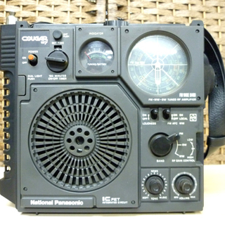v*e様 ナショナル パナソニック ラジオ COUGAR No.7 中古ジャンク National Panasonic Cougar NO.7 RF-877 FM/AM 3 Band Radio Black