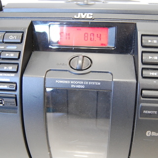 ジャンク JVC パワードウーハーCDシステム RV-NB90-B ツインウーハー