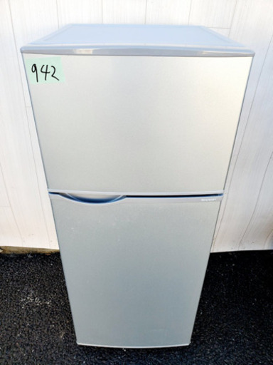 2017年製‼️942番 SHARP✨ノンフロン冷凍冷蔵庫❄️SJ-H12B-S‼️