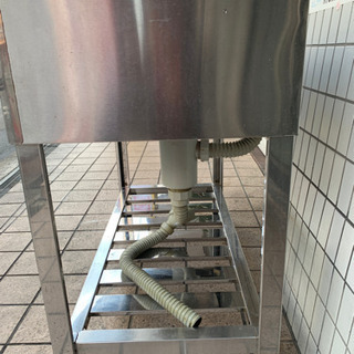 業務用 ステンレス 二槽シンク W900D450H800 厨房機器 流し台 飲食店 