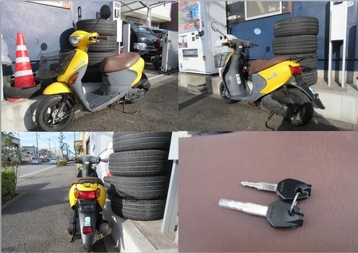 埼玉川口発！スズキ　レッツ４G　イエロー　カゴ付き　即引渡し可能！ 埼玉川口発！スズキ レッツ4G イエロー カゴ付き 即引渡し可能！