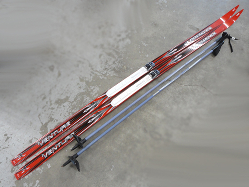 ロシニョール クロスカントリースキー VENTURE 190cm サロモン製ビンディング SWIXポール付き ROSSIGNOL