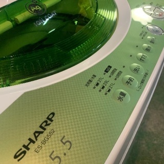 SHARP 5.5キロ　全自動洗濯機　中古　2007年製　ES-BG552