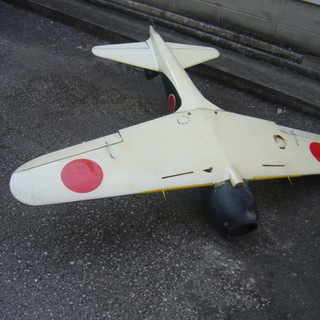 ゼロ戦木製模型元ラジコン大型翼長さ１６０ｃｍ