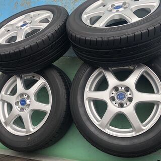 FEID16インチアルミ　５穴　PCD100　+48　ブリジストンタイヤ215/60R/16　95H　スバルフォレスター FEID16インチアルミ 5穴 PCD100 +48 ブリジストンタイヤ215/60R/16