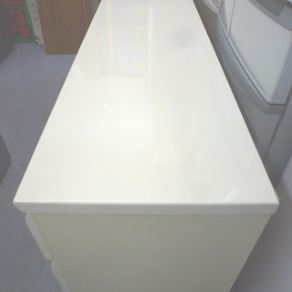 ３段ワイドチェスト　ローチェスト 白　エナメル　サイドボード 木製　￥17,800 3段ワイドチェスト ローチェスト 白 エナメル サイドボード 木製 ￥17,800