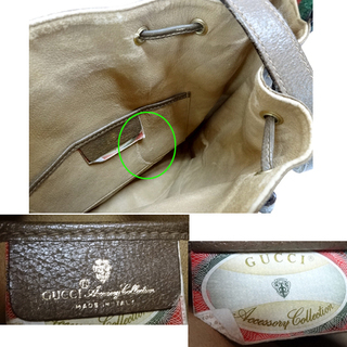 ☆GUCCI オールドグッチ 巾着 ショルダーバッグ シェリーライン