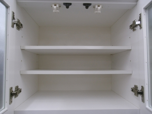 札幌 【幅59cm】 レンジボード 食器棚 ホワイト 白 スリム キッチン 収納 家具 台所 シンプル