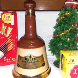 【Xmas値下げ】オシャレな陶器製空き瓶　BELL'S  Whisky