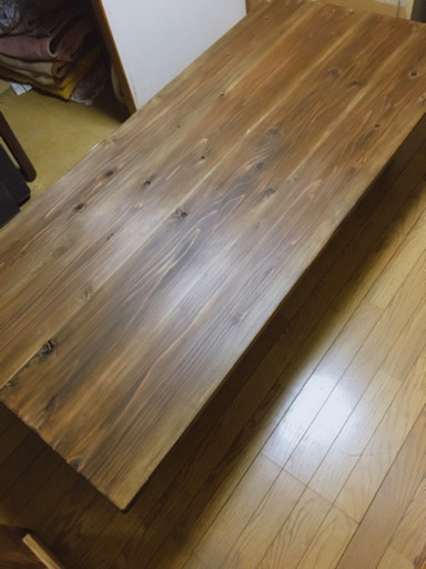 大特価 W180×84サイズ 無垢材ヴィンテージ調ダイニングローテーブル 近  