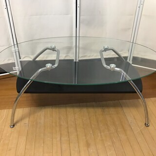センターテーブル　1000×600×400　ガラステーブル　ニトリ　