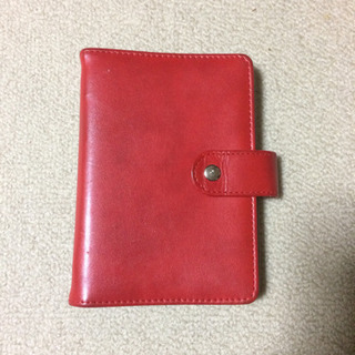 手帳 B7サイズ  赤 レッド