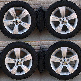 【美品】Jeep Patriot ジープ パトリオット 純正 17in 6.5J +40 PCD114.3　アルミホイール４本セット　スタッドレスタイヤ付（車検用）