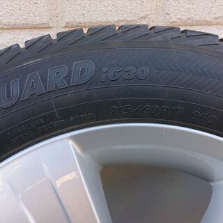 【美品】Jeep Patriot ジープ パトリオット 純正 17in 6.5J +40 PCD114.3　アルミホイール４本セット　スタッドレスタイヤ付（車検用）