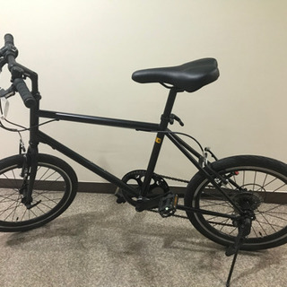 自転車 ミニベロ 自転車 20インチ 街乗り 黒