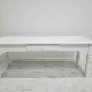 ロココ調 テーブル   白いテーブル テレビ台