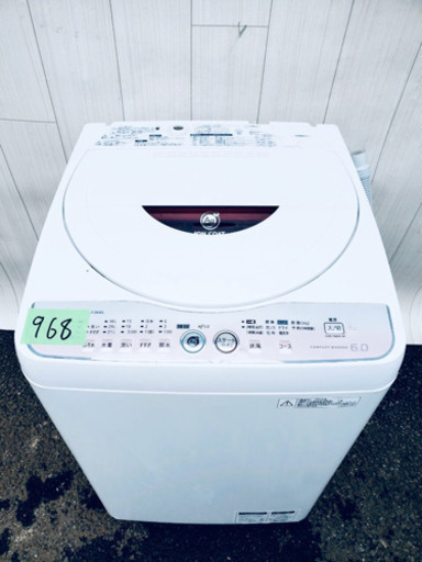 968番 SHARP ✨✨全自動電気洗濯機⚡️ES-GE60L-P‼️