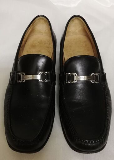 フェラガモ ローファー　新品未使用品　サイズ6 フェラガモ メンズ靴 ローファー 本皮 黒 オンライン シ