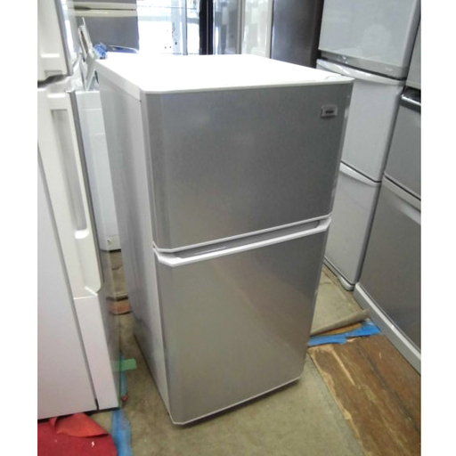 札幌 106L 2014年製 2ドア冷蔵庫 ハイアール JR-N106H グレー シルバー 100Lクラス 一人暮らし 単身者向け