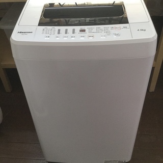 美品‼️高年式‼️　Hisense  4.5k全自動洗濯機　20...