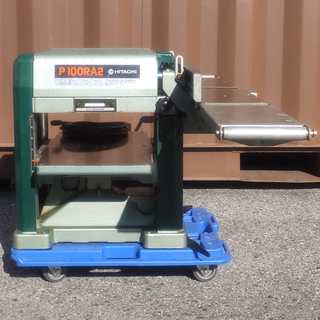 K1225AY] 日立工機 312mm 小形自動カンナ盤 P100RA2 動作品 電動工具