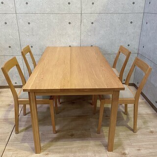 12*88 無印良品 ダイニングセット ダイニングテーブル 椅子4脚