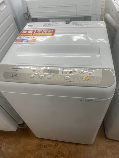 1年保証つき！Panasonic 全自動洗濯機 NA-F60B11 6.0kg 2017年製