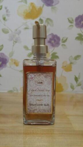 ★値下げ★ SABON  ハンドソープ グラスボトル　 パチュリ・ラベンダー・バニラ　350㎖