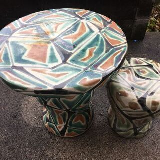 陶器　ガーデンテーブル