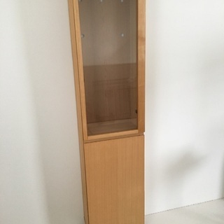 お話し中】無印 棚 タモ材 無印良品 muji 廃盤 食器棚 キャビネット